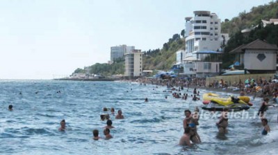 Поездка в Алушту. Пляж в Рабочем уголке (Крым, сентябрь 2012 г.)