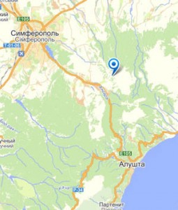 на автомобиле к красной пещере крым