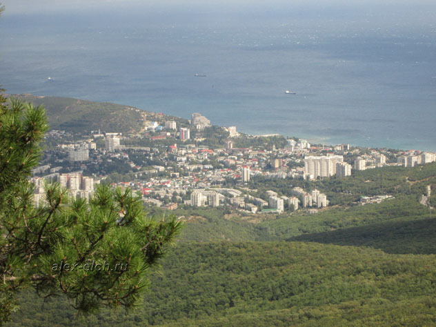 Фото Крым, Алушта, вершина Серауса вид на Алушту